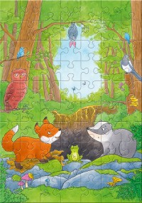 Fuchs und Dachs Puzzle 